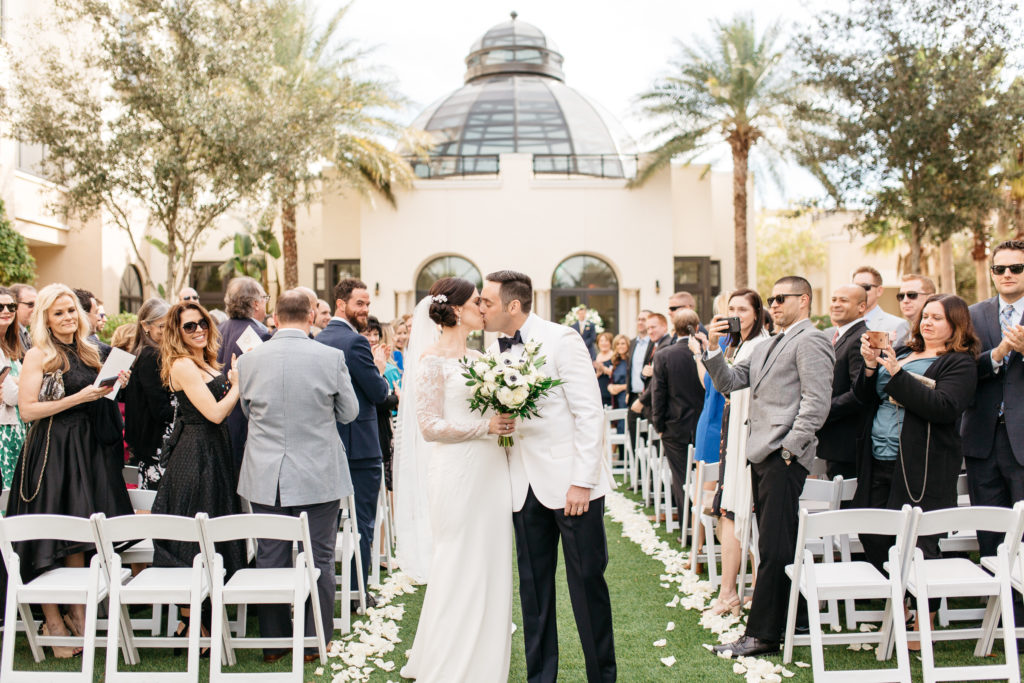 bride and groom at their alfond inn wedding ceremony