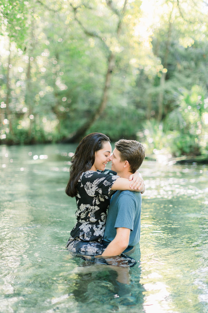 kelly park adventure engagement session at rock springs Florida