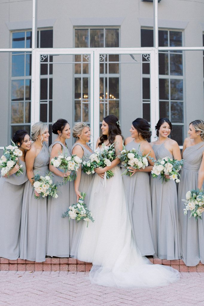 bridesmaids together at Luxmore Grande Estate