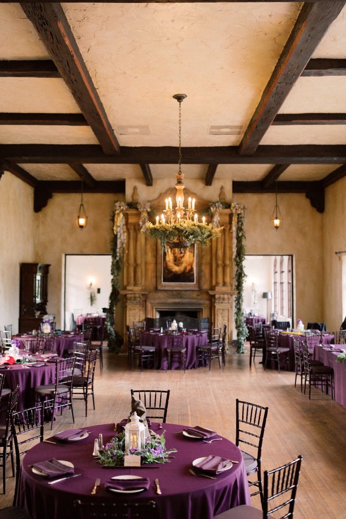 Howey Mansion wedding reception space