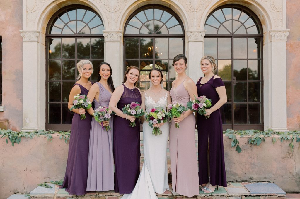 Howey Mansion wedding bridesmaids