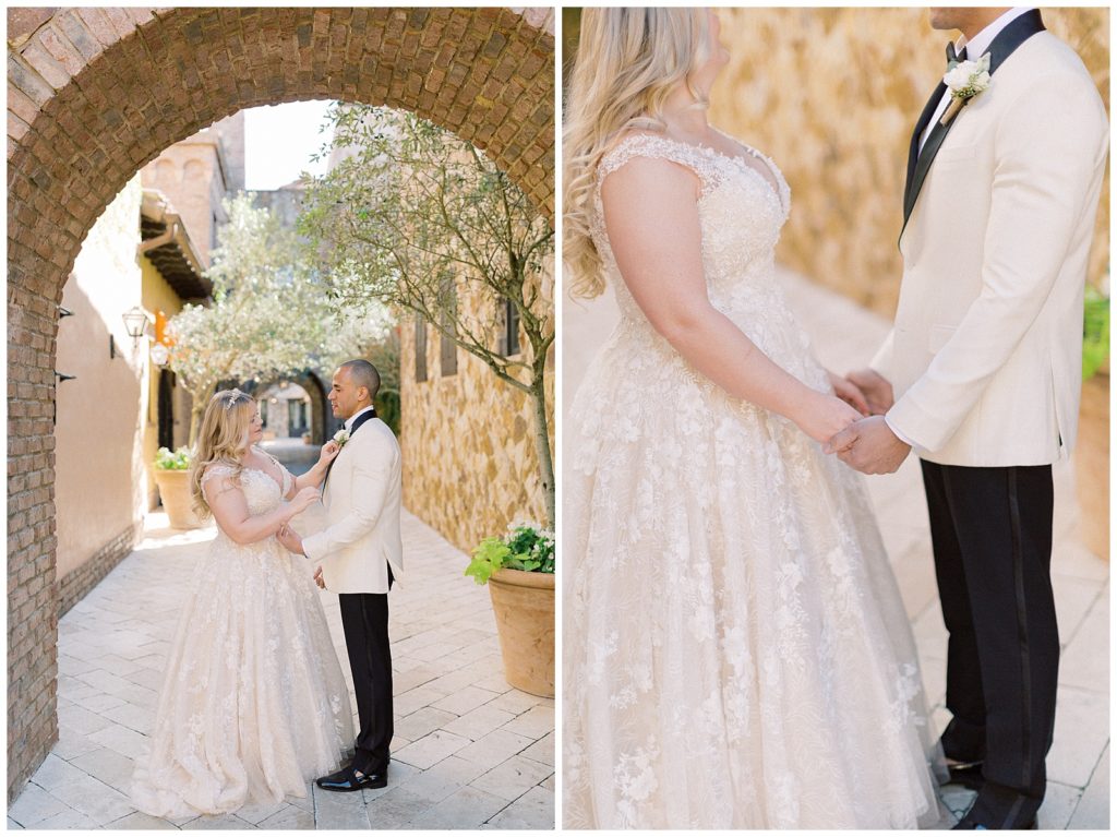 Bella Collina Wedding Casie Marie Photography first look