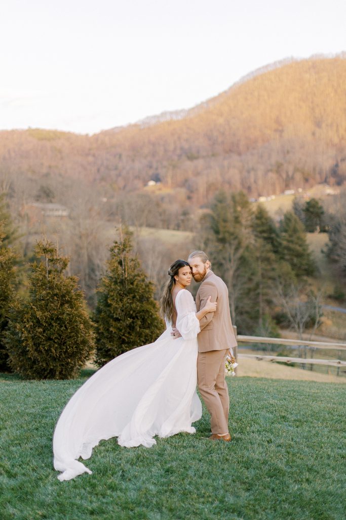 Billowing Dress in Mountain Breeze casie Marie Photography NC Asheville