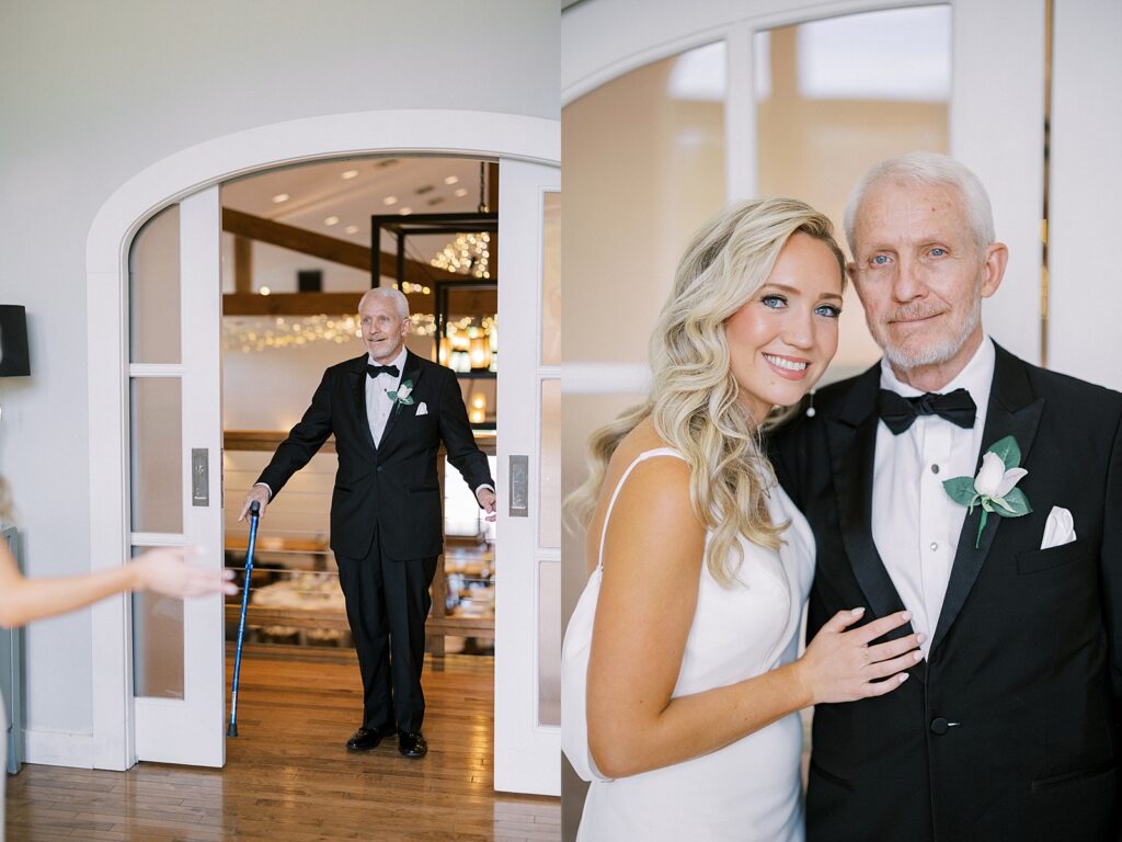 Chestnut Ridge Events Wedding First look with Dad