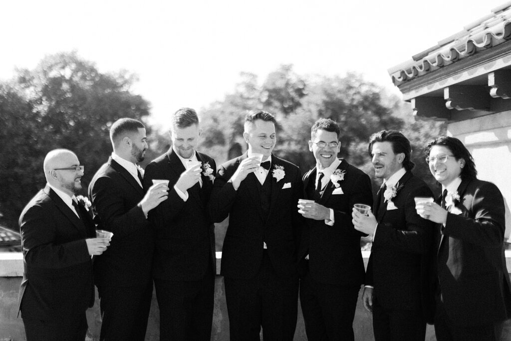 Howey Mansion Wedding Groomsmen