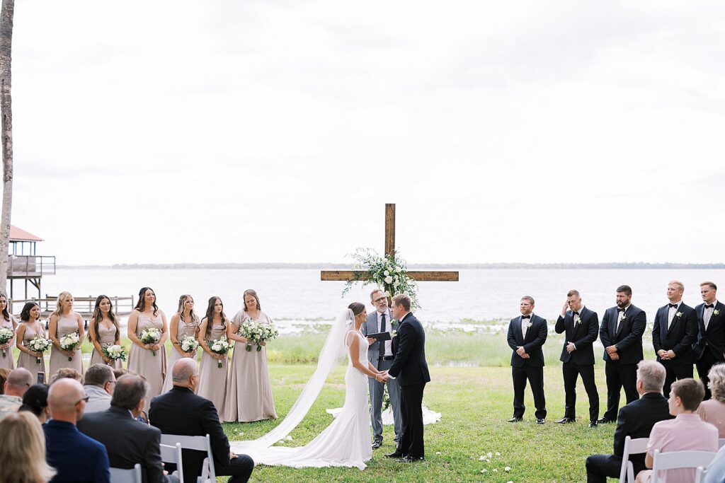 Bella Cosa Lakeside Wedding ceremony