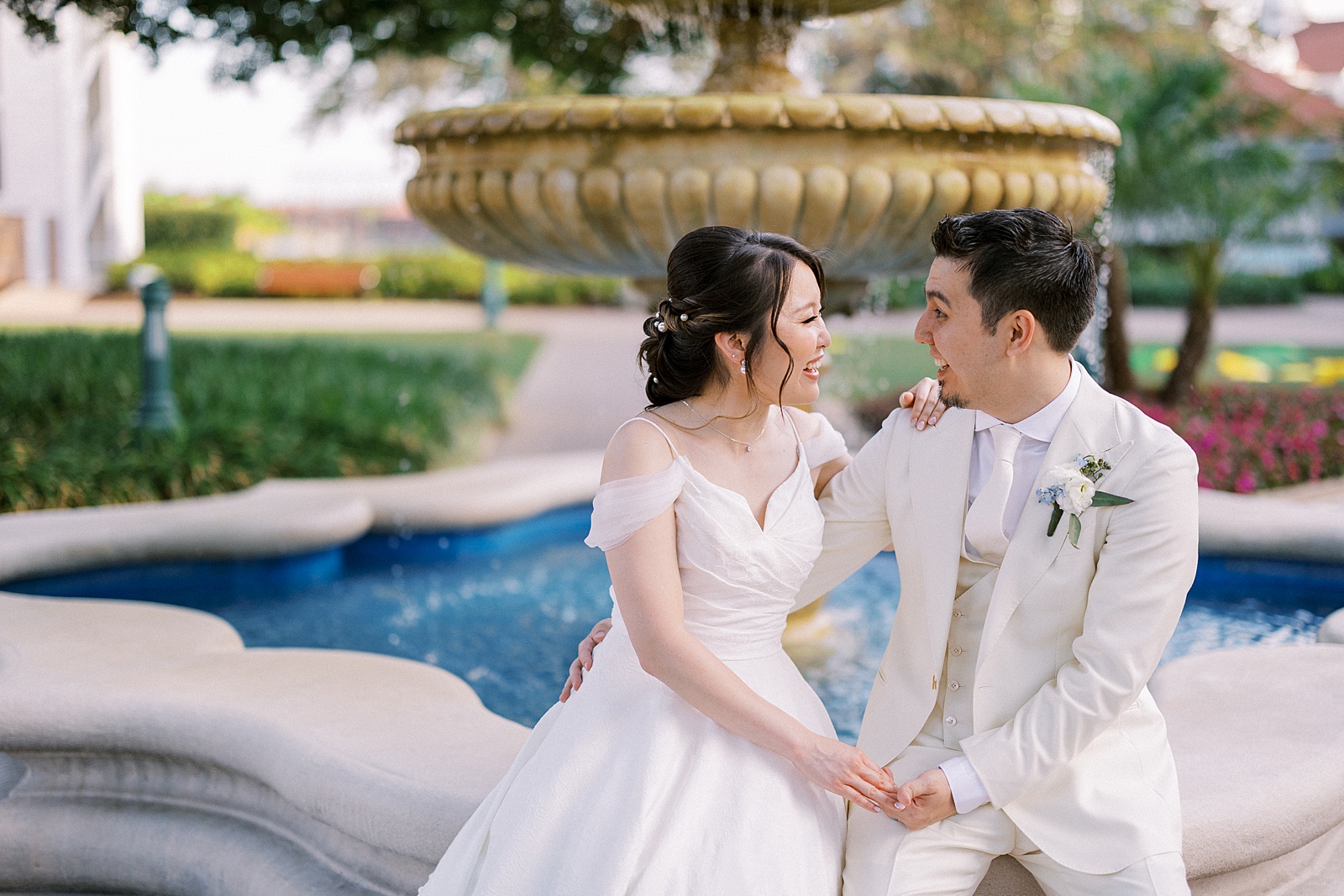 Disney Grand Floridian Wedding bride and groom portraits