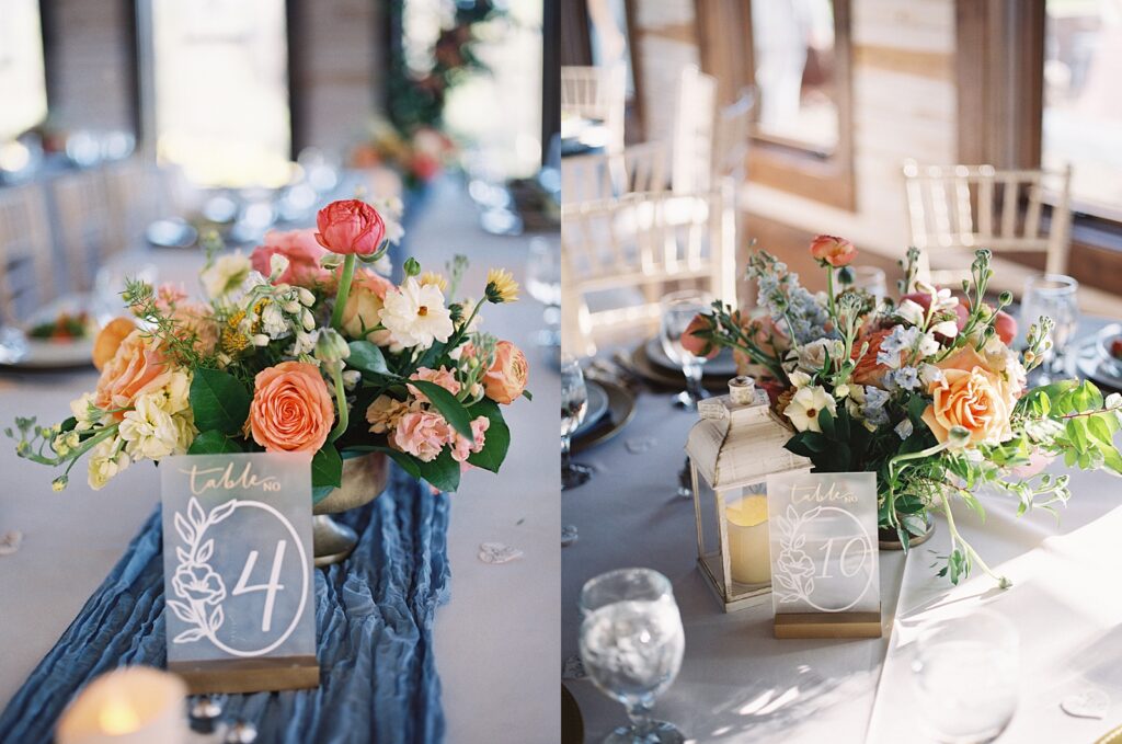 wedding reception details at Kinsleeshop Farm Wedding, captured by North Carolina Wedding Photographer, Casie Marie Photography