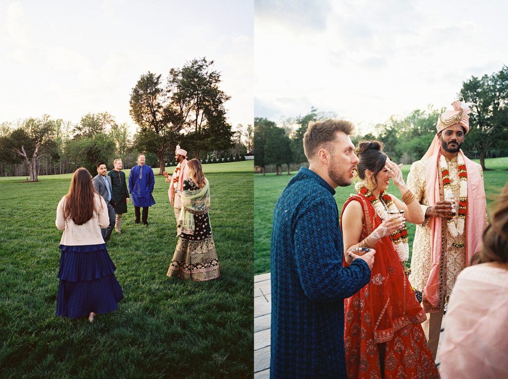 Wedding Party Indian wedding portraits at The Kinsleeshop Farm, photographed by North Carolina Wedding Photographer, Casie Marie Photography
