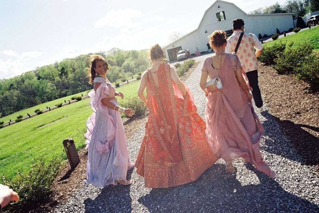 indian wedding barrat at Kinsleeshop Farm Wedding