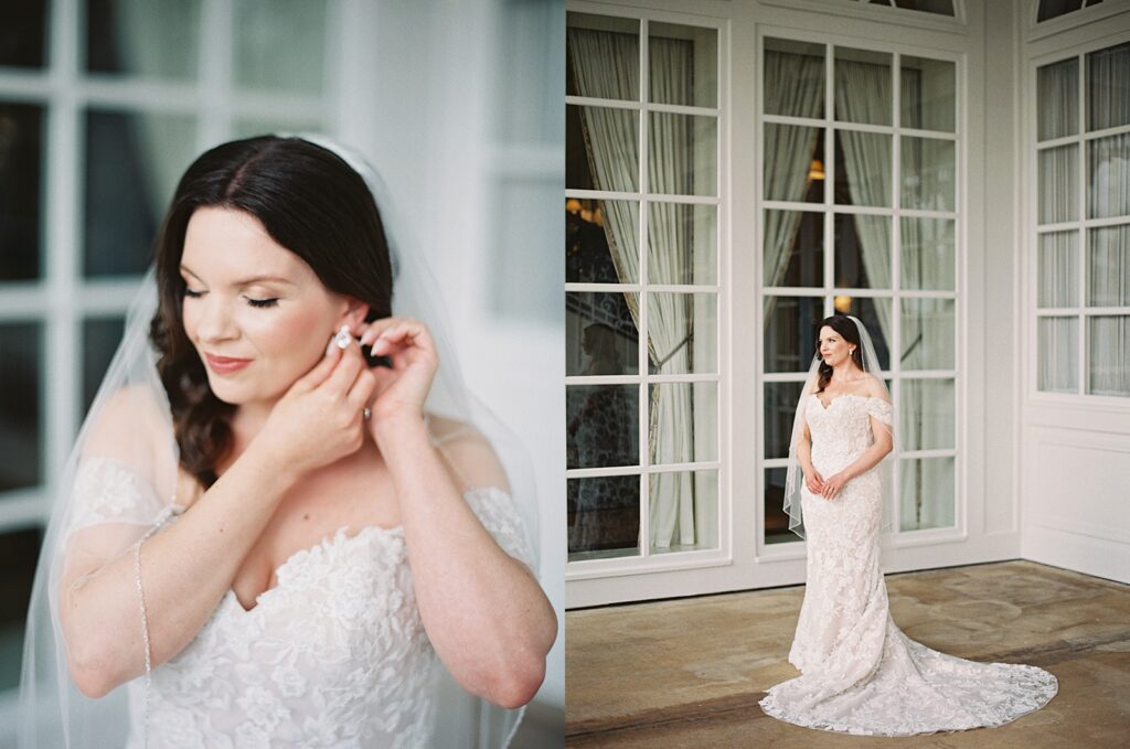 Bridal Portraits before the ceremony at Disney’s Grand Floridian captured by Walt Disney World wedding photographer Casie Marie Photography