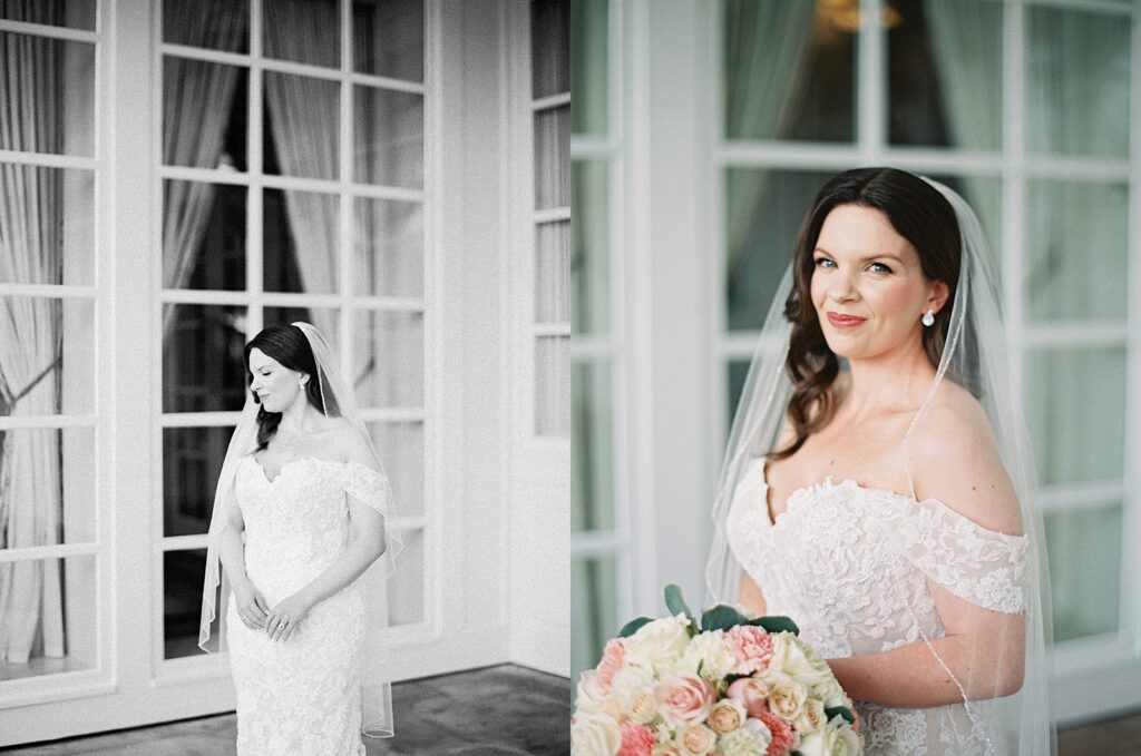 Bridal Portraits before the ceremony at Disney’s Grand Floridian captured by Walt Disney World wedding photographer Casie Marie Photography