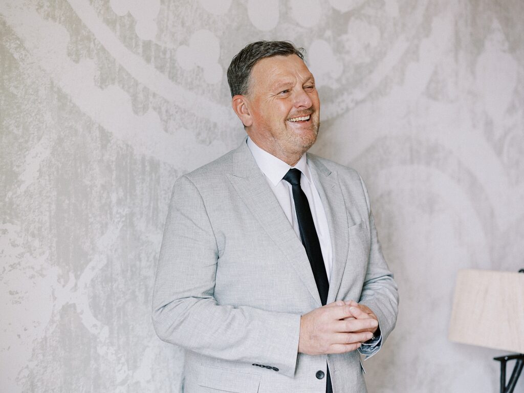 Dad's first look at Disney’s Riviera Resort captured by Walt Disney World wedding photographer Casie Marie Photography