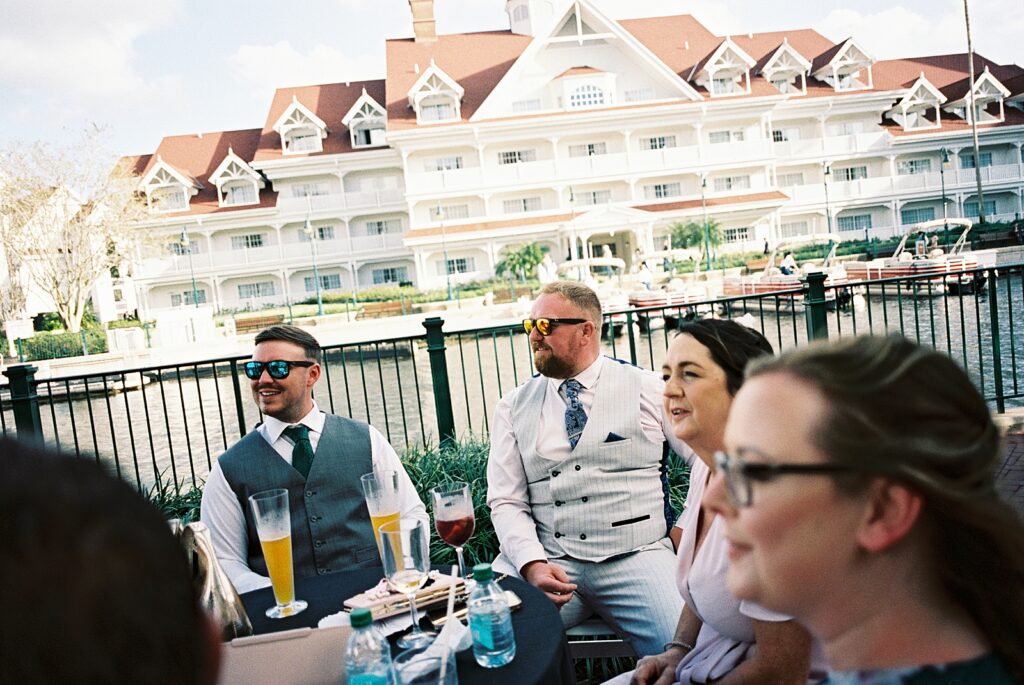 cocktail hour at Disneys Grand Floridian, captured by Walt Disney World wedding photographer Casie Marie Photography